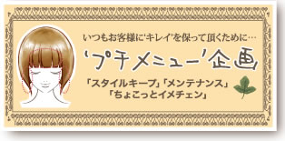 プチメニュー企画